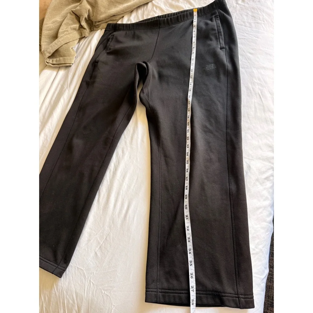 The North Face Mens Black Fleece Sweatpants Straight Leg Size L